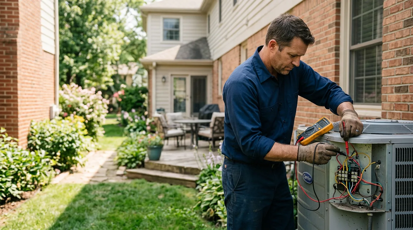 HVAC technician working near Duncan, AZ